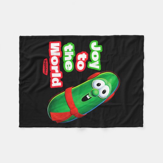 Veggietales Joy To The World Larry The Cuber Fleece Deken (Voorkant (Horizontaal))