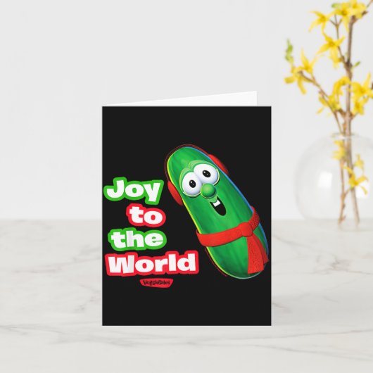 Veggietales Joy To The World Larry The Cuber Kaart (Gele Bloem)