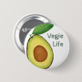 Vegie Life AVOCADO Button (Voorkant /achterkant)