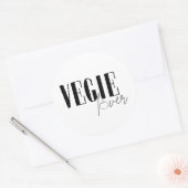 Vegie lover ronde sticker (Envelop)