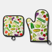 Vegis ovenwant & pannenlap set (Voorkant)