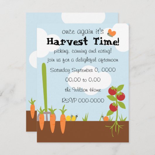 Vegtable Garden Kaart (Voorkant / Achterkant)