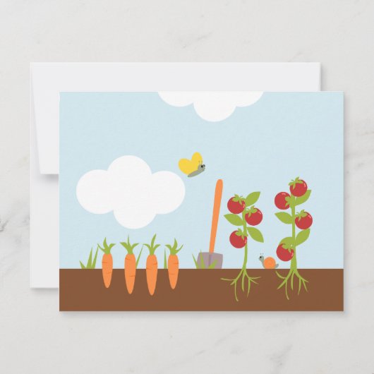 Vegtable Garden Kaart (Achterkant)