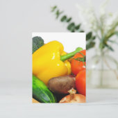 Vegtafels in een mand briefkaart (Staand voorkant)