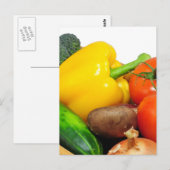 Vegtafels in een mand briefkaart (Voorkant / Achterkant)