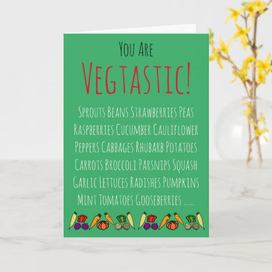 Vegtastic Gardener's Happy Birthday gepersonalisee Kaart (Gele Bloem)