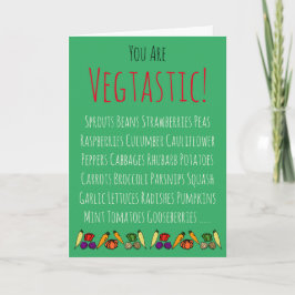 Vegtastic Gardener's Happy Birthday gepersonalisee Kaart