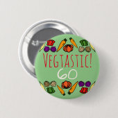 Vegtastic! Vegan Any Age Birthday Ronde Button 5,7 Cm (Voorkant /achterkant)