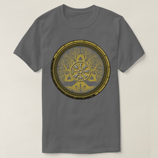Vegvisir and Tree of Life Yggdrasil 1 T-shirt (Design voorkant)