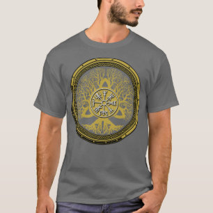 Vegvisir and Tree of Life Yggdrasil 1 T-shirt