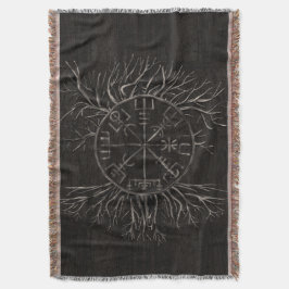Vegvisir and Tree of life Yggdrasil Deken