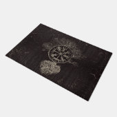 Vegvisir and Tree of life - Yggdrasil Deurmat (Schuin)