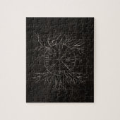 Vegvisir and Tree of life Yggdrasil Legpuzzel (Verticaal)