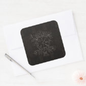 Vegvisir and Tree of life Yggdrasil Vierkante Sticker (Envelop)