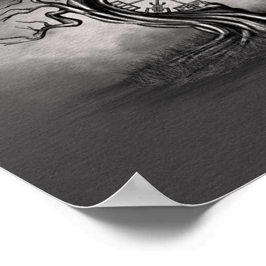 Vegvisir-boom Poster (Hoek)