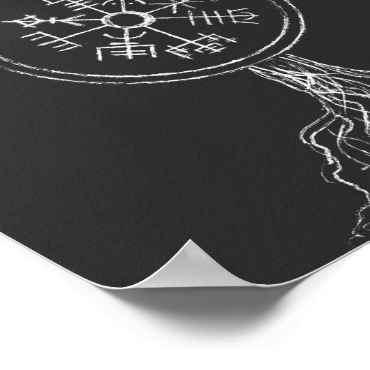 Vegvisir-boom van leven poster (Hoek)