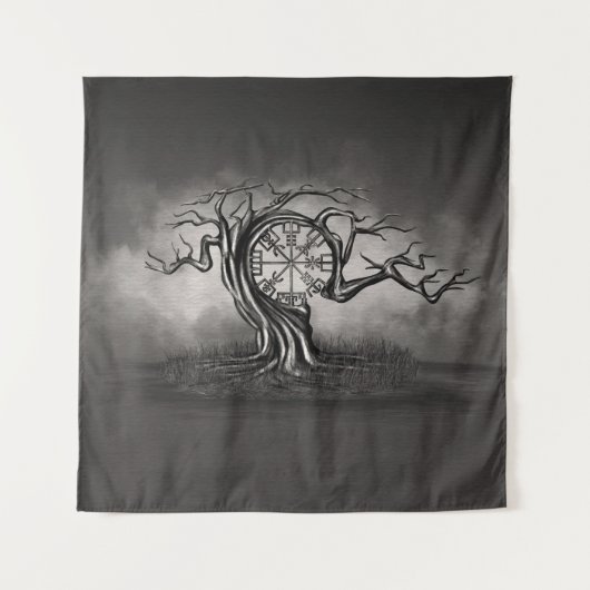 Vegvisir-boom Wandkleed (Voorkant)
