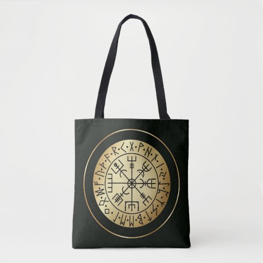 Vegvisir Compass: Rondes van IJsland Tote Bag (Voorkant)
