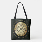 Vegvisir Compass: Rondes van IJsland Tote Bag (Achterkant)