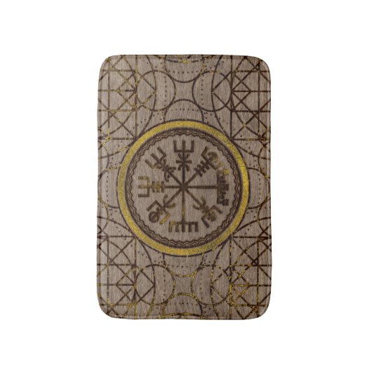 Vegvisir. De Magische Navigatie Viking Compass Badmat (Voorkant Verticaal)