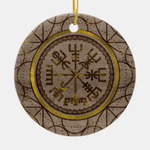 Vegvisir. De Magische Navigatie Viking Compass Keramisch Ornament