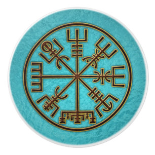 Vegvisir. De Magische Navigatie Viking Compass Keramische Knop