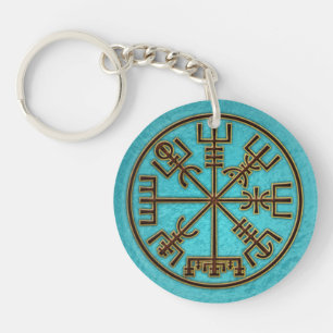 Vegvisir. De Magische Navigatie Viking Compass Sleutelhanger