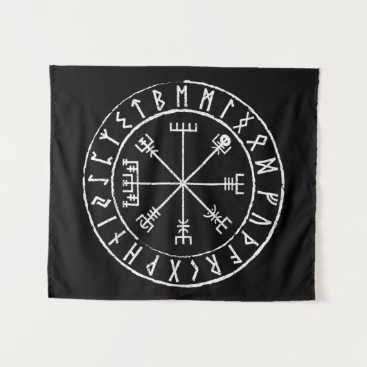 Vegvisir Distress Artwork Wandkleed (Voorkant (horizontaal))