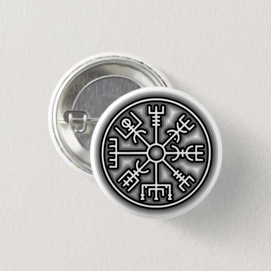 Vegvisir Echoed Button (Voorkant /achterkant)