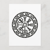 Vegvísir, IJsland, reisbureau, bescherming Briefkaart (Voorkant)