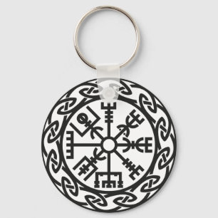 Vegvísir, IJsland, reisbureau, bescherming Sleutelhanger