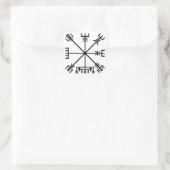 Vegvisir IJslands Viking Protection Sigil Vierkante Sticker (Tas)