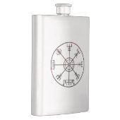 Vegvisir IJslandse beschermende runen Heupfles (Rechts)