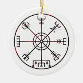 Vegvisir IJslandse beschermende runen Keramisch Ornament (Voorkant)