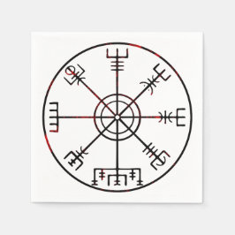 Vegvisir IJslandse beschermende runen Servet