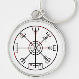 Vegvisir IJslandse beschermende runen Sleutelhanger