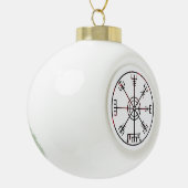 Vegvisir IJslandse Stave Keramische Bal Ornament (Links)