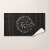 Vegvisir met Ouroboros en runes Bad Handdoek (Handdoek)