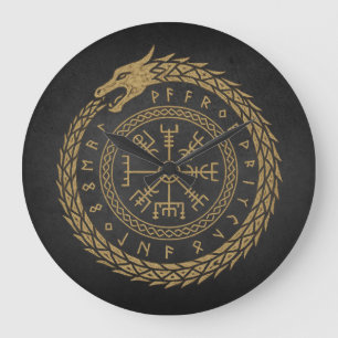 Vegvisir Noorse Slang Runencirkelontwerp Grote Klok