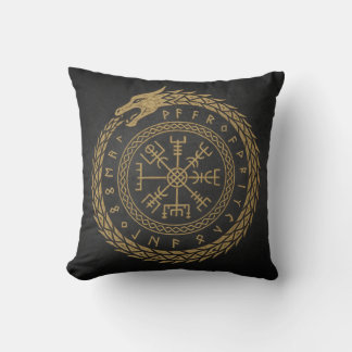 Vegvisir Noorse Slang Runencirkelontwerp Kussen