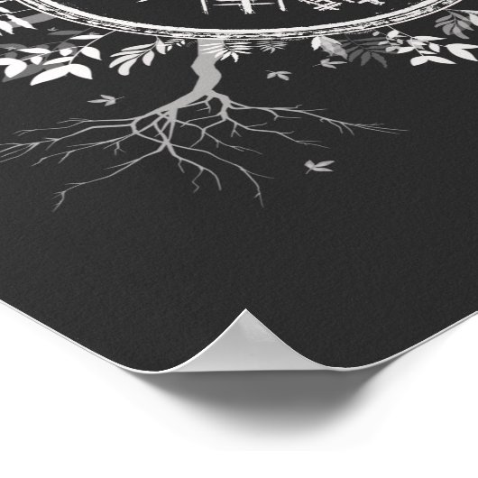 Vegvisir Norse Viking Compass Poster (Hoek)