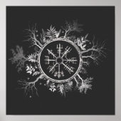 Vegvisir Norse Viking Compass Poster (Voorkant)