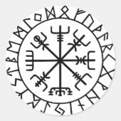 “Vegvisir”  pegatina coche Ronde Sticker (Voorkant)