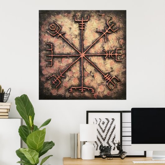 Vegvisir Poster (Thuiskantoor)
