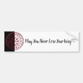 Vegvisir (roodachtig) Bumpersticker (Voorkant)