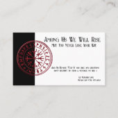 Vegvisir (roodachtig) visitekaartje (Voorkant)