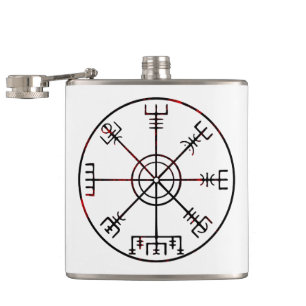 Vegvisir runisch kompas heupfles