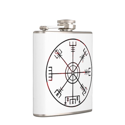 Vegvisir runisch kompas heupfles (Rechts)