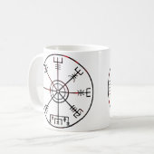 Vegvisir runisch kompas koffiemok (Voorkant links)