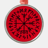 Vegvisir Symbool Metalen Ornament (Voorkant)